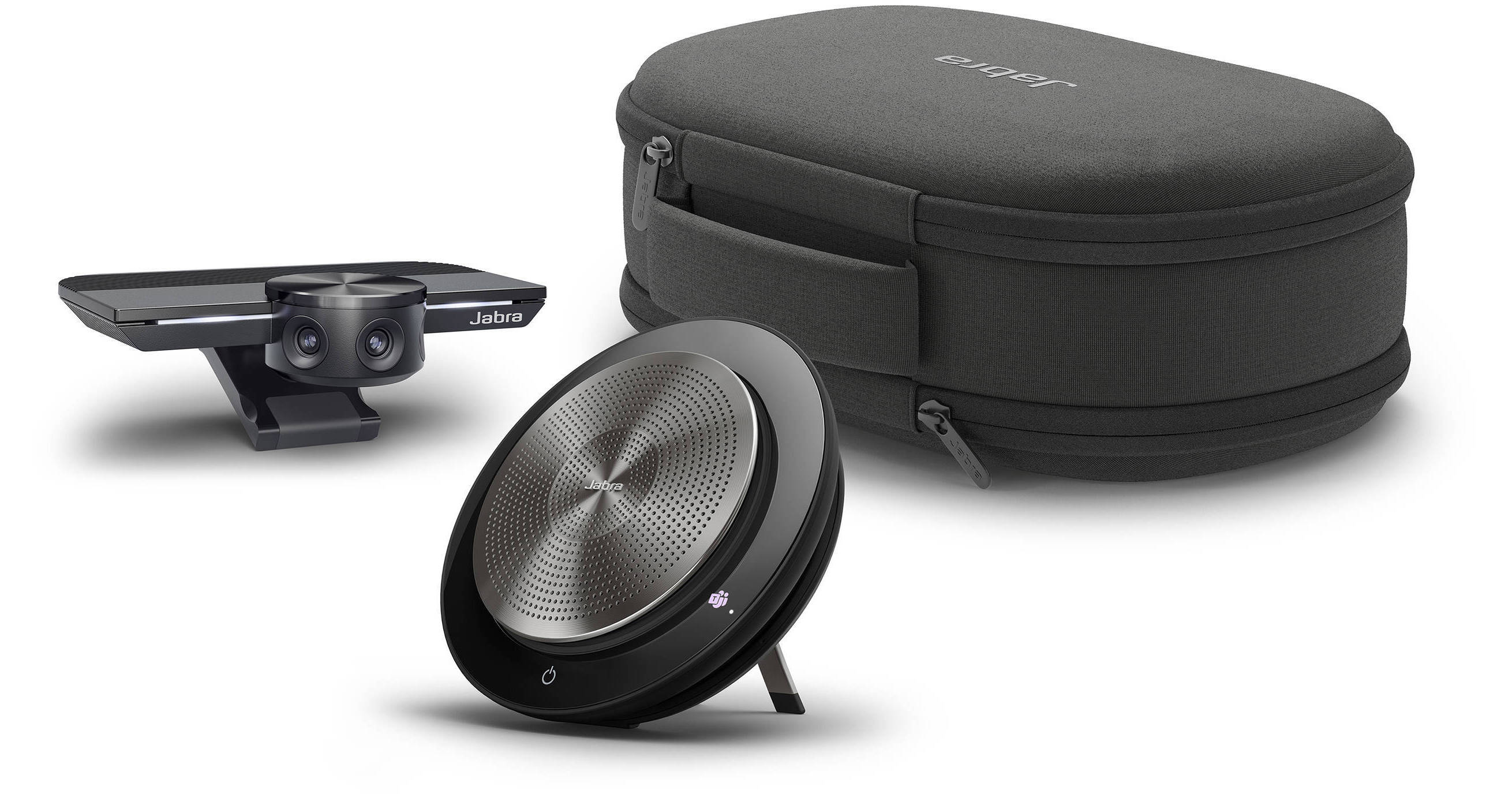 Bộ thiết bị hội nghị Jabra PanaCast Meet Anywhere – giải pháp họp video di động, camera PanaCast và loa Speak2